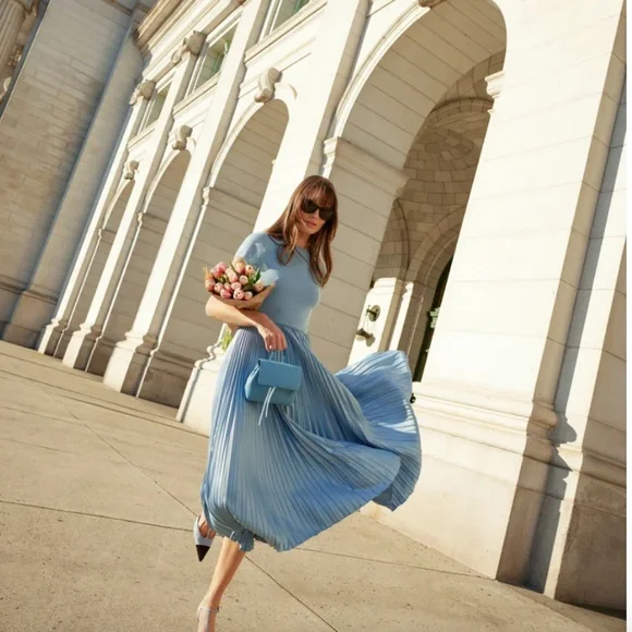 Polo by Ralph Lauren Blue Midi Dress - Picture 1 of 5